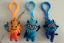 American Heart Association Kids Challenge Hero's Monsters KeyChains Lot of 3