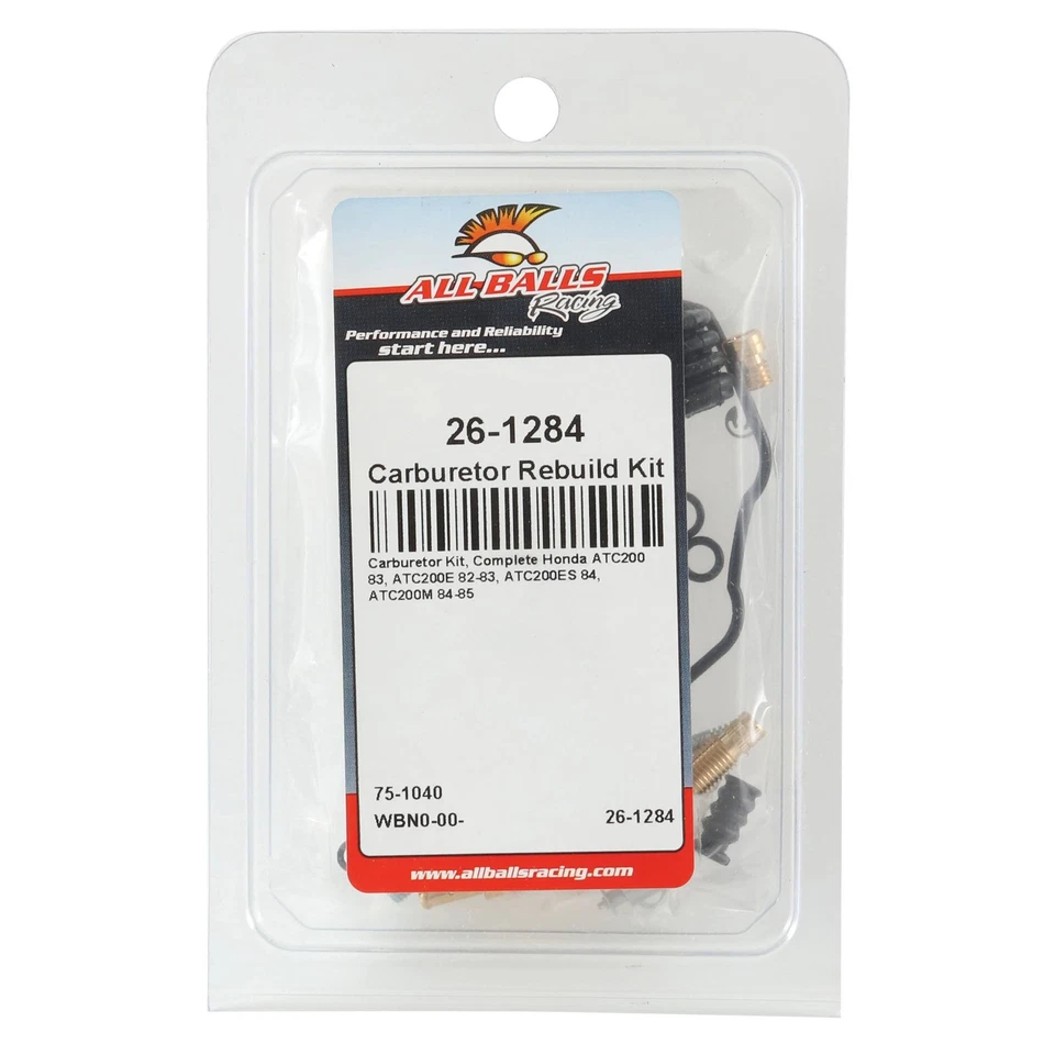 All Balls Carburetor Rebuild Kit 26-1284 For Honda ATC 200 E 82-83 - Изображение 4 из 4
