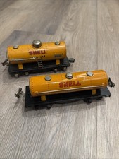Lionel Prewar Tank Car Lot – #654 Shell (Repair) & #1680 Sunoco O Gauge