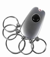 Premium Lighted Red Led Multi Ring Key Chain - Flashlight Premium Lighted Red Led Multi Ring Key Chain - Flashlight