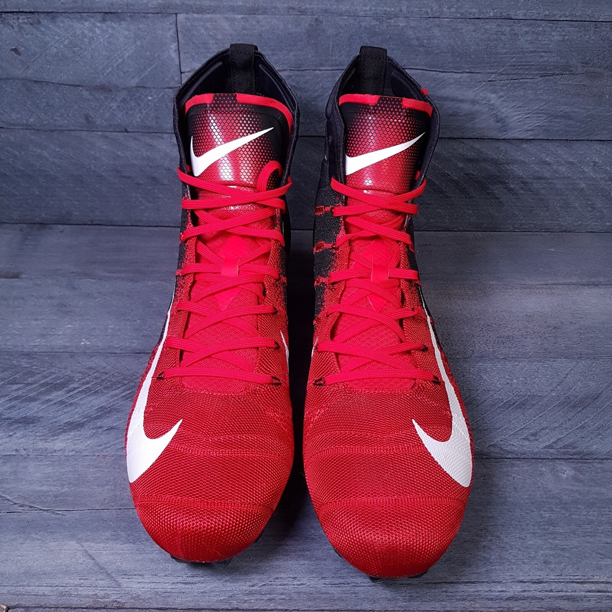 Nike Vapor Untouchable 3 Elite Men’s Football Red and White High-Top Cleats 13.5 Nike Vapor Untouchable 3 Elite Red White | Mercari main image 3