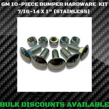 1965-1972 Buick Gran Sport Front Rear Chrome Bumper Bolts 716 Carriage Gm Nos