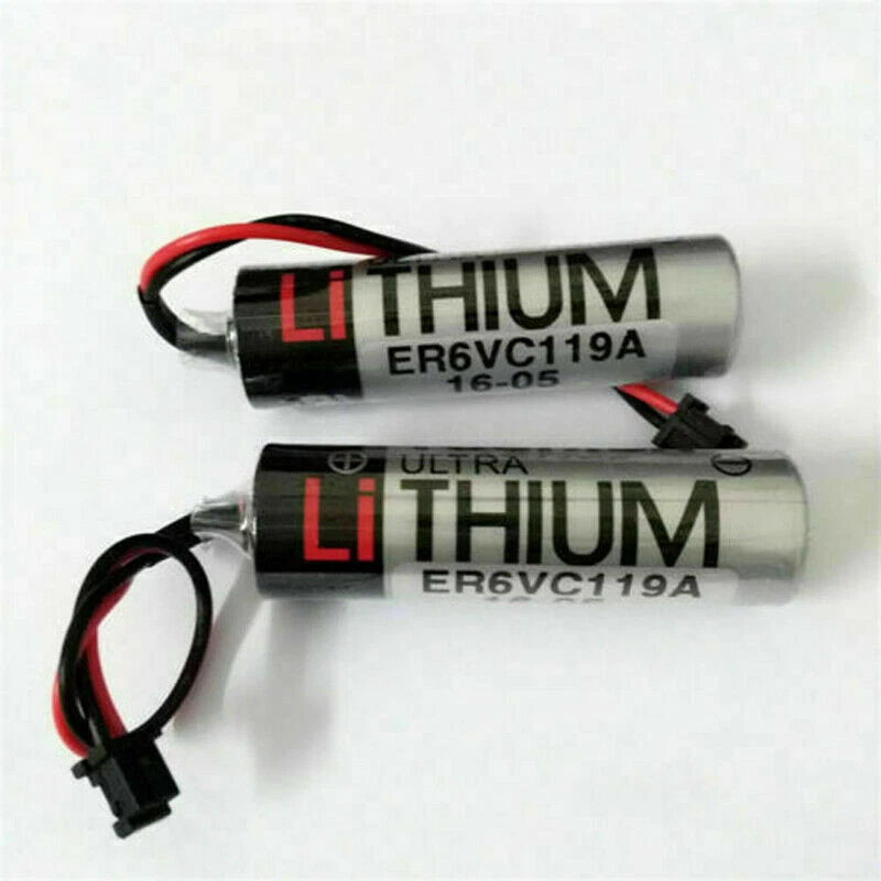 10PCS TOSHIBA ER6V 3.6V ER6VC119B ER6VC119A 2400mah 3.6V PLC Battery w/ Plug - Image 2 of 4