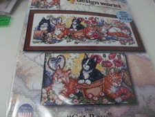 Design Works CAT ROW Counted Cross Stitch Kit 9" x 24"