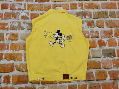 DONALDSON Jeans Gilet Mickey Mouse Jaune Walt Disney Tennis Comic