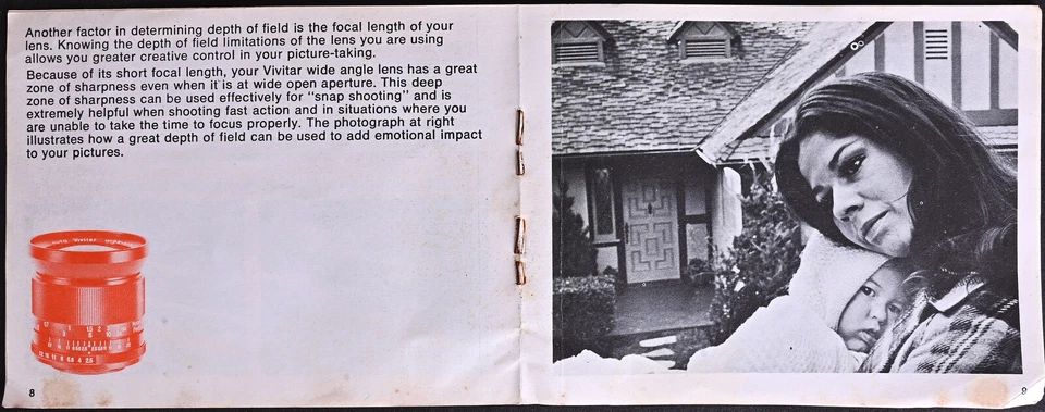 Original Vivitar 28mm f/2.5 Wide-angle Lens User Manual 1972 Edition - Image 4 of 4