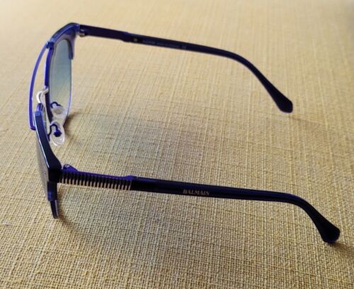 NEW Balmain Blue Gradient 53mm Metal Sunglasses with Case BL2533B C04 53-18-145 - Picture 3 of 10
