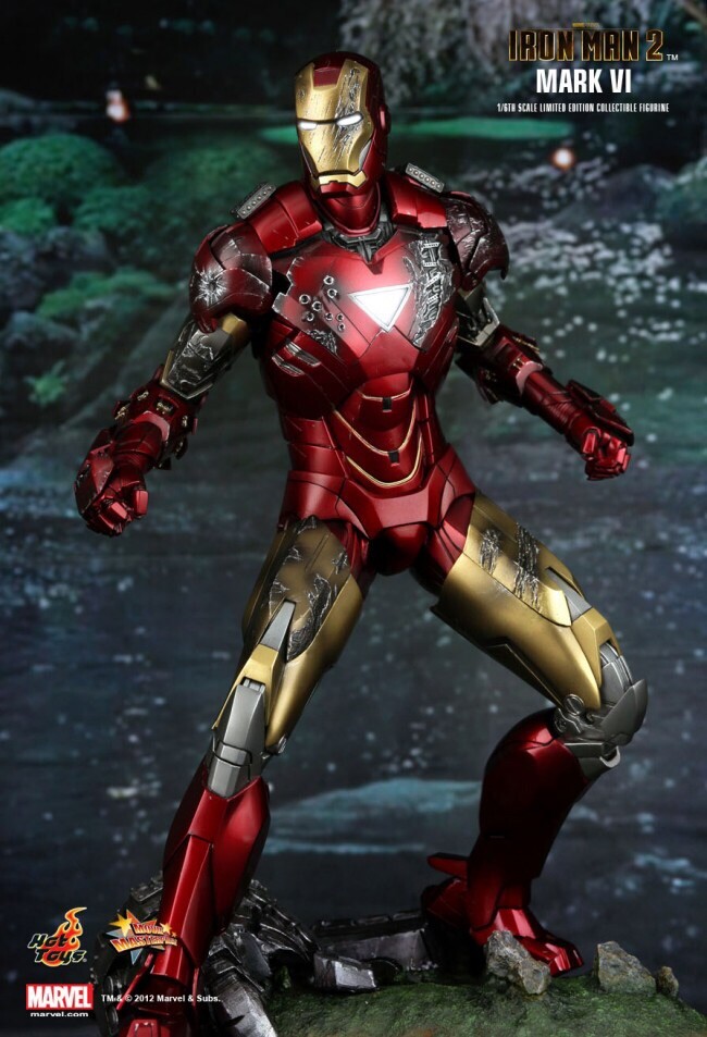 Hot Toys 1/6 Iron Man 2 Mark 6 MK VI Exclusive Special Editon