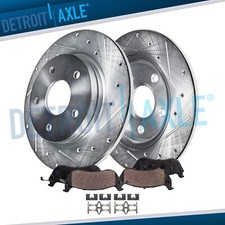 12.01 inch 305mm REAR Drilled Brake Rotors Brake Pads for Acura RDX Honda CR-V