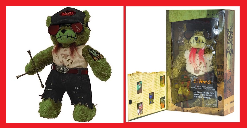 Peluche ours Teddy Scares Eli Wretch Série 2 de 30cm en tissu premium pour collectionneur