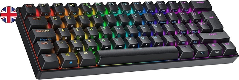 Ranked S60 Supernova 60% | Hot Swappable Mechanical Gaming Keyboard | 62 Keys