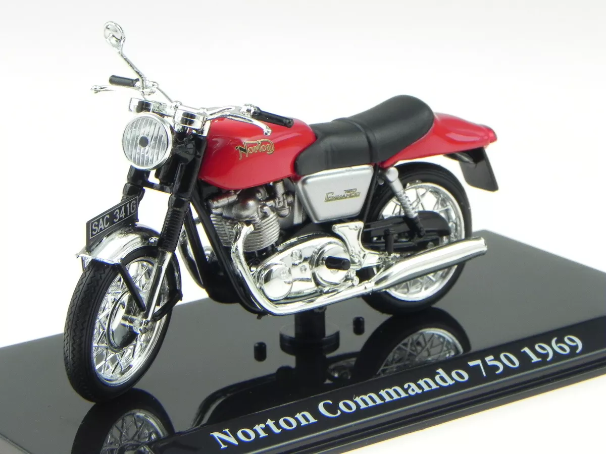 Norton Commando 750 1969 Classic motor bike model 4658103 Atlas 1:24