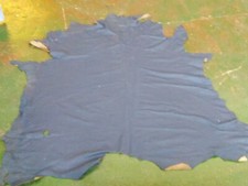 TOP QUALITY FULL LEATHER HIDE DARK BLUE APPROX 48 SQUARE FT HEAVY GRADE