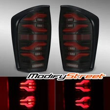 Fit 16-21 Toyota Tacoma LUXX-Series LED Tail Lights Repalcement Pair Alpha-Black