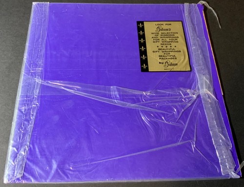 VTG Cape Shore Wrapping Paper Gift Wrap Lot (2) Flowers NISP Solid Purple Open - Picture 3 of 6