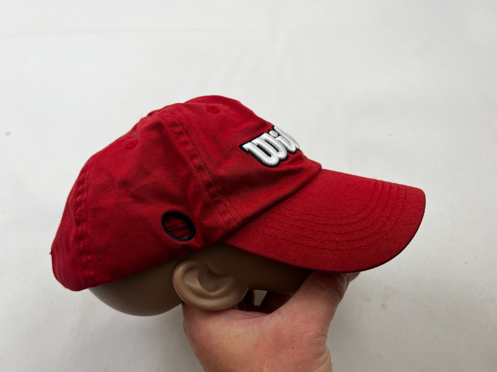 Wilson Hat Cap Strapback Red Adjustable Embroider… - image 2