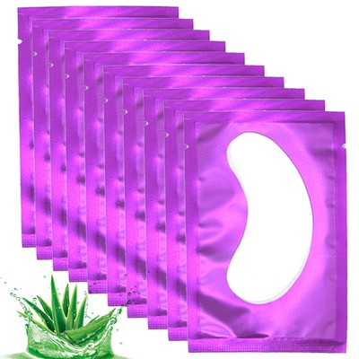 50 Pair Under Eye Pads Eyelash Extension Lint Free Gel Patches for Beauty Sal...