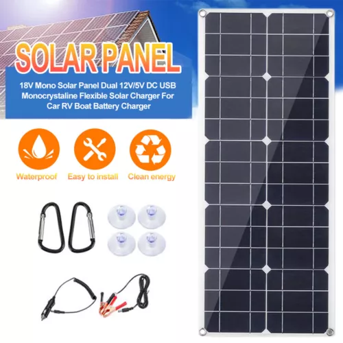 50-100W Solarpanel Solarmodul Polykristallin Solar Für Wohnwagen/Camping/Zuhause
