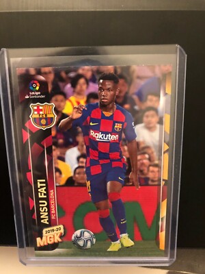 PANINI ANSU FATI ROOKIE CARD MEGA CRACKS 2019 2020 BARCELONA PHENOM SPAIN TOP
