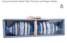 Home Essentials Global Tides Fish Salt and Pepper Shaker