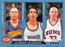 2001-02 Topps Steals Leaders Golden State Warriors/Sacramento Kings/Phoenix