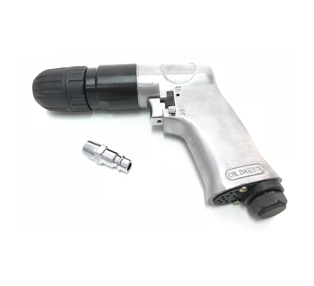 Trapano Pneumatico 10mm Ferro Mandrino Autoserrante Professionale