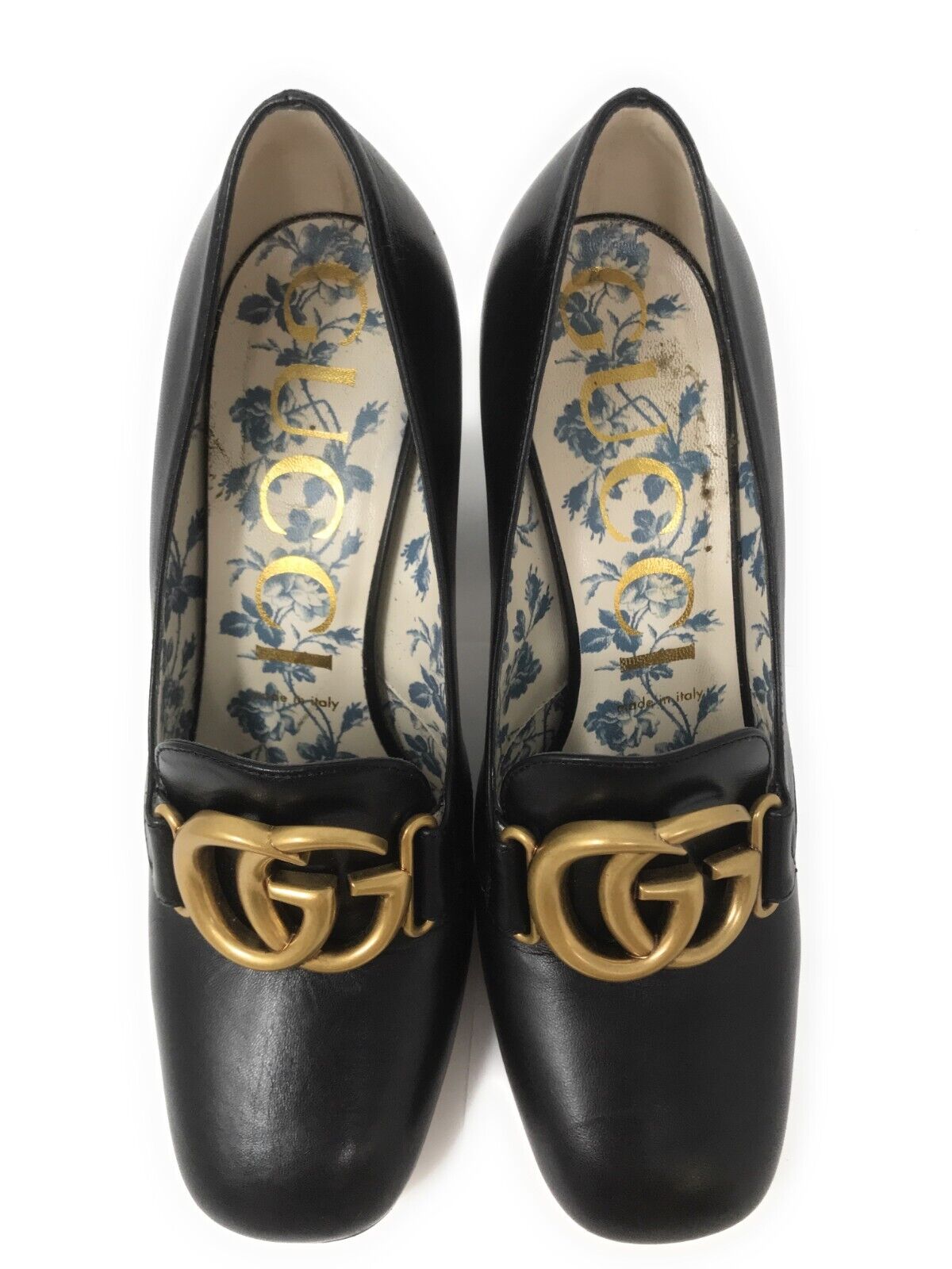 Gucci Women's Leather Shoes Malaga Kid With GG Lo… - image 4