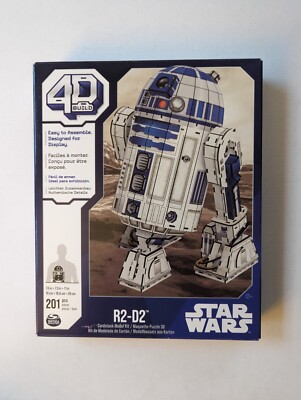 R2-D2 カードストックモデルキット 201パーツ Star Wars 4D Build R2-D2 Cardstock 201pc Model Kit - Designed for