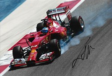 Fernando Alonso "Ferrari" autograph signed 20x30 cm picture