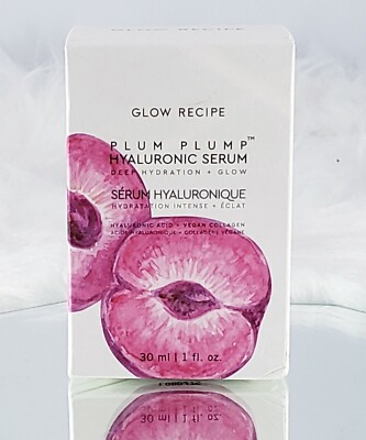 GLOW RECIPE Plum Plump Hyaluronic Serum 1oz/ NEW SEALED  MSRP $42