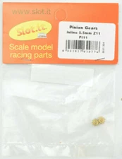 Slot it 11T Inline 5.5mm Inner Diameter Brass Pinion Gear - 2 Pack PI11