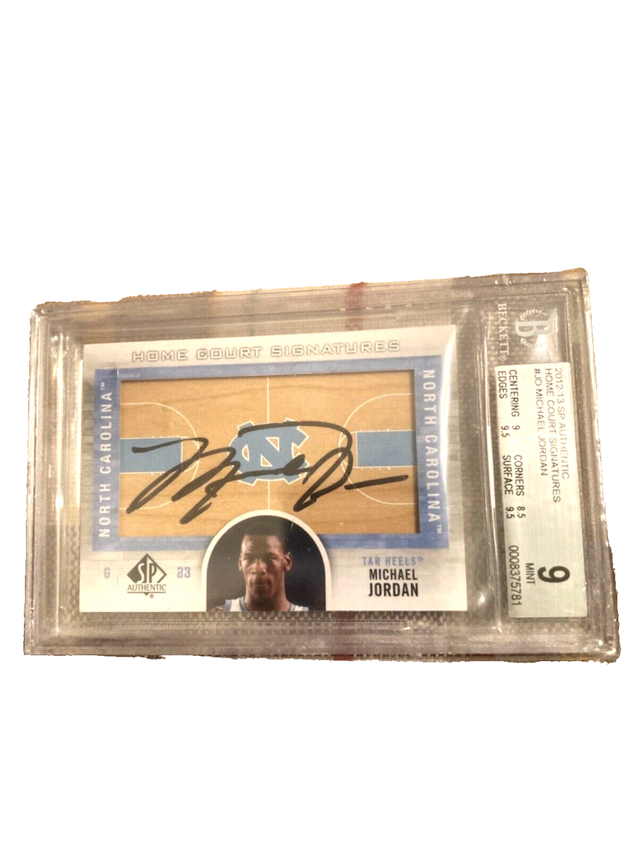 2012-13 SP Authentic Michael Jordan Home Court Signatures BGS 9 10
