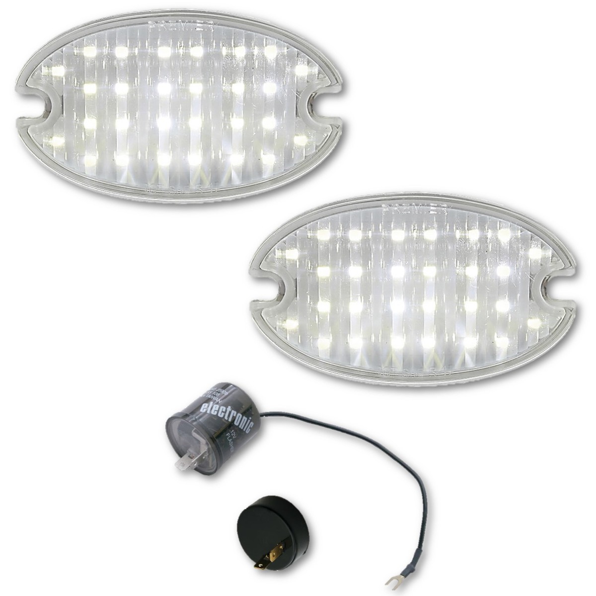 1957 Chevy Bel Air Nomad Rear LED Back Up Reverse Light Lamp Lens
