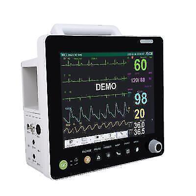 Portable Medical ICU Monitor ECG NIBP RESP TEMP SPO2 PR Real-Time Signs