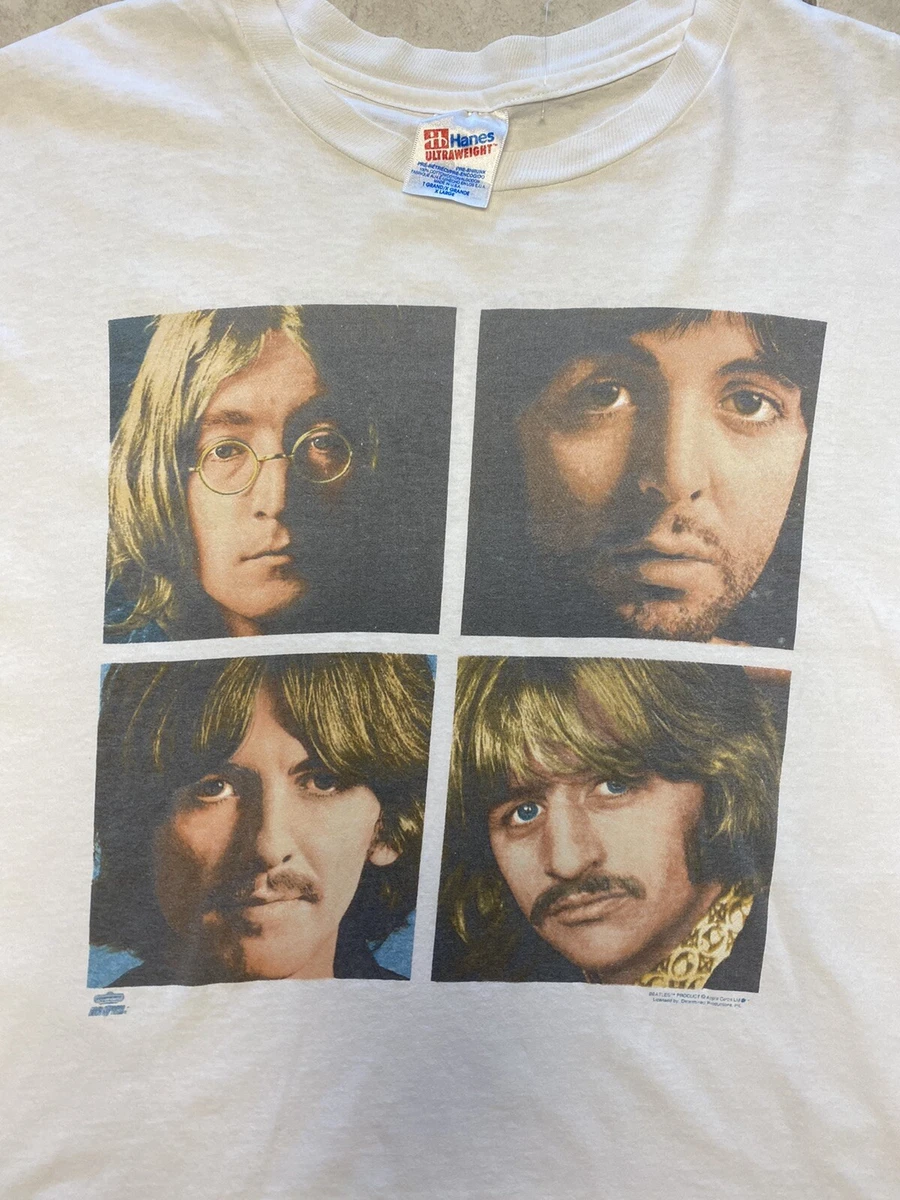 1990s The Beatles The White Album Photos T-Shirt XL Rock Hanes