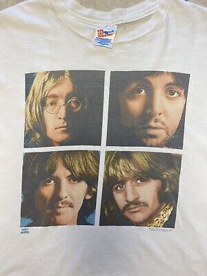 1990s The Beatles The White Album Photos T-Shirt XL Rock 1990s The Beatles The White Album Photos T-Shirt XL Rock