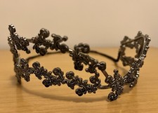 Black Rhinestone Crown