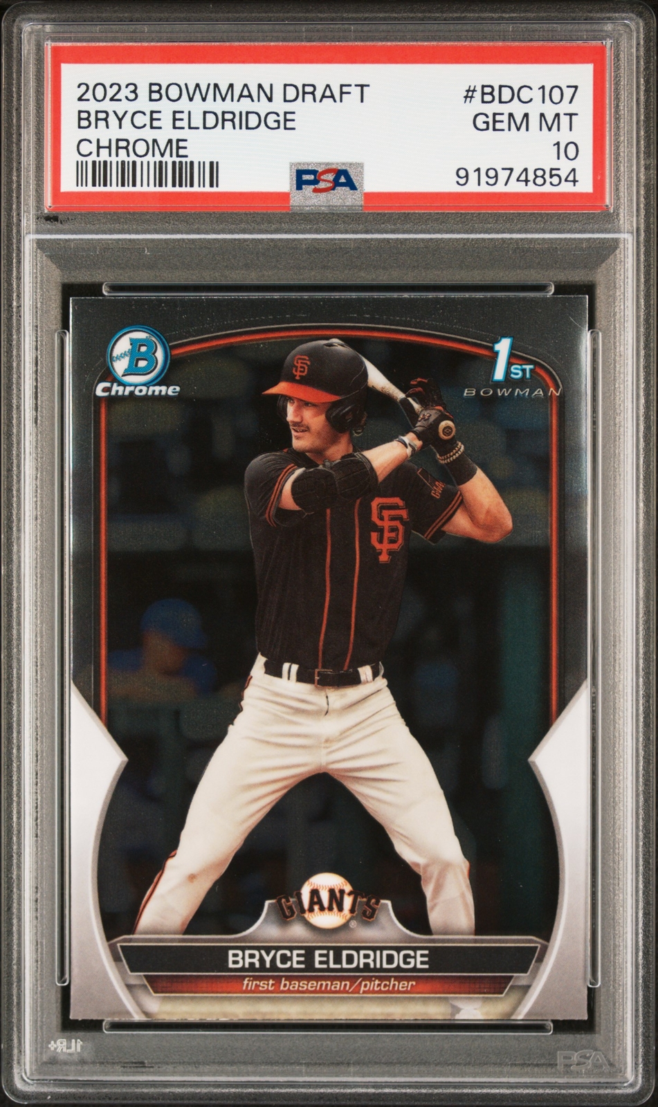 2023 Bowman Draft #BDC107 Bryce Eldridge Chrome PSA 10