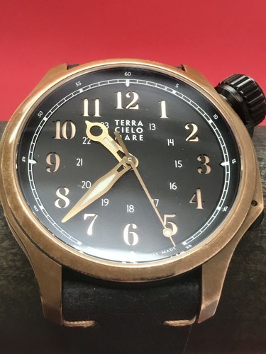 Terra CIELO MARE TAZZOLI oceanico Bronzo Inclinometro Limited Edition 44mm  | eBay