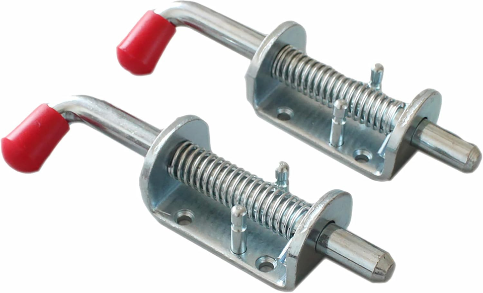 2 Pcs Trailer Spring Latch Pin, 1/2 Inch Barrel Bolt Spring Loaded ...