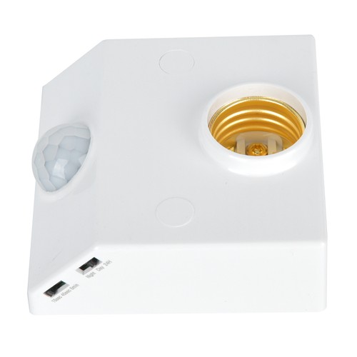 Infrared Sensor Motion Switch Adju E27 Light Socket For LED Bulb Appliances ♫ - Picture 2 of 12
