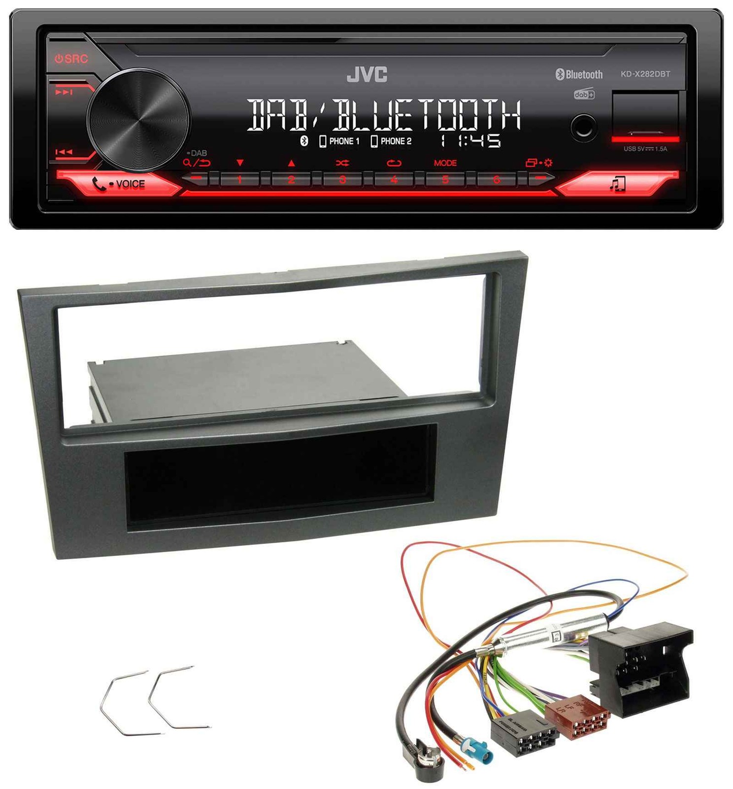 JVC Bluetooth USB DAB MP3 Car Stereo for Vauxhall Antara Astra H Zafira B 2005 Onwards Cha
