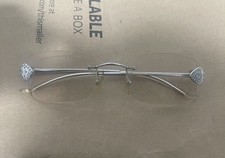 Vintage Cristian Dior Rimless CD3619 Strass Eyeglasses