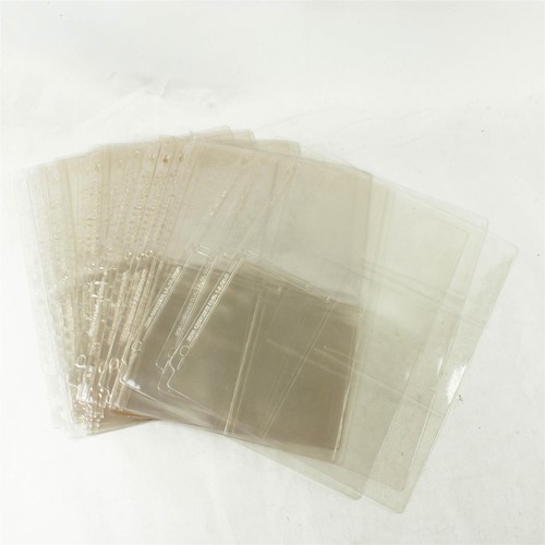 33 Clear Plastic Photo Album Sleeves Empty Protective Pages