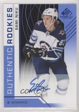 2018-19 Upper Deck SP Game Used Authentic Rookies Blue Sami Niku #177 Auto y3r