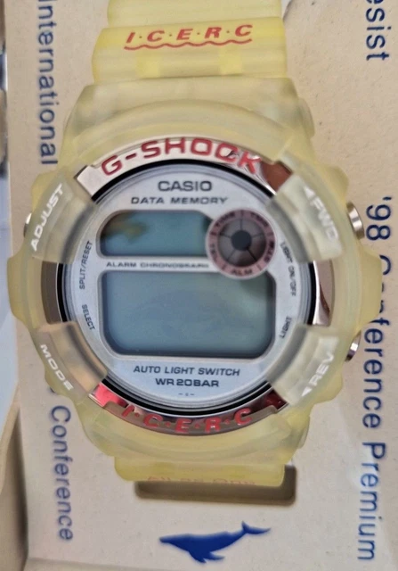 CASIO G SHOCK ICERC DATA MEMORY WR 20BAR wristwatch