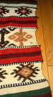 40s 50s Vintage Wool Woven Blanket Rug Aztec Western Pattern 47" x 85" — photo 5