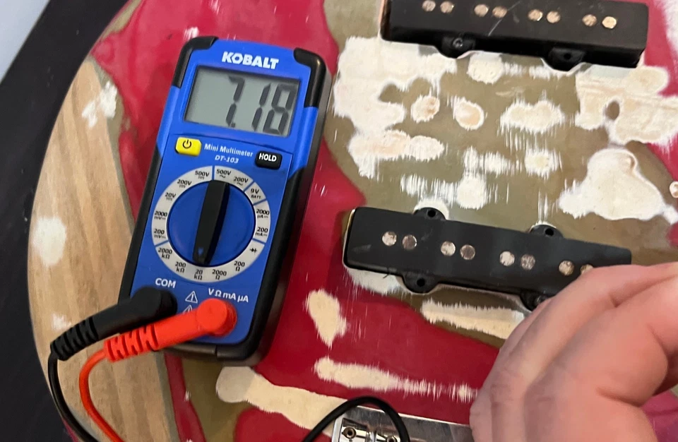 Vintage Relic'ed Aged Jazz Bass Style BASS GUITAR BODY & PICKUPS - Nice Project! - Image 3 of 4