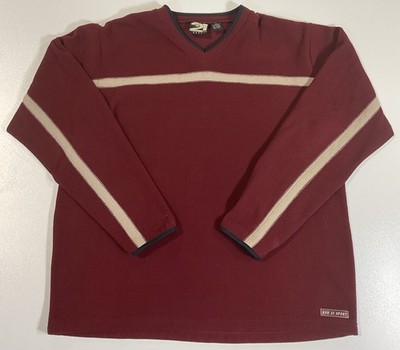 Vintage Rue 21 Guys Fleece Sweatshirt Sz L Striped Skater Baggy 90s