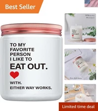 Whimsical Lavender Scented Candle with Funny Message - Perfect Gift for Couples